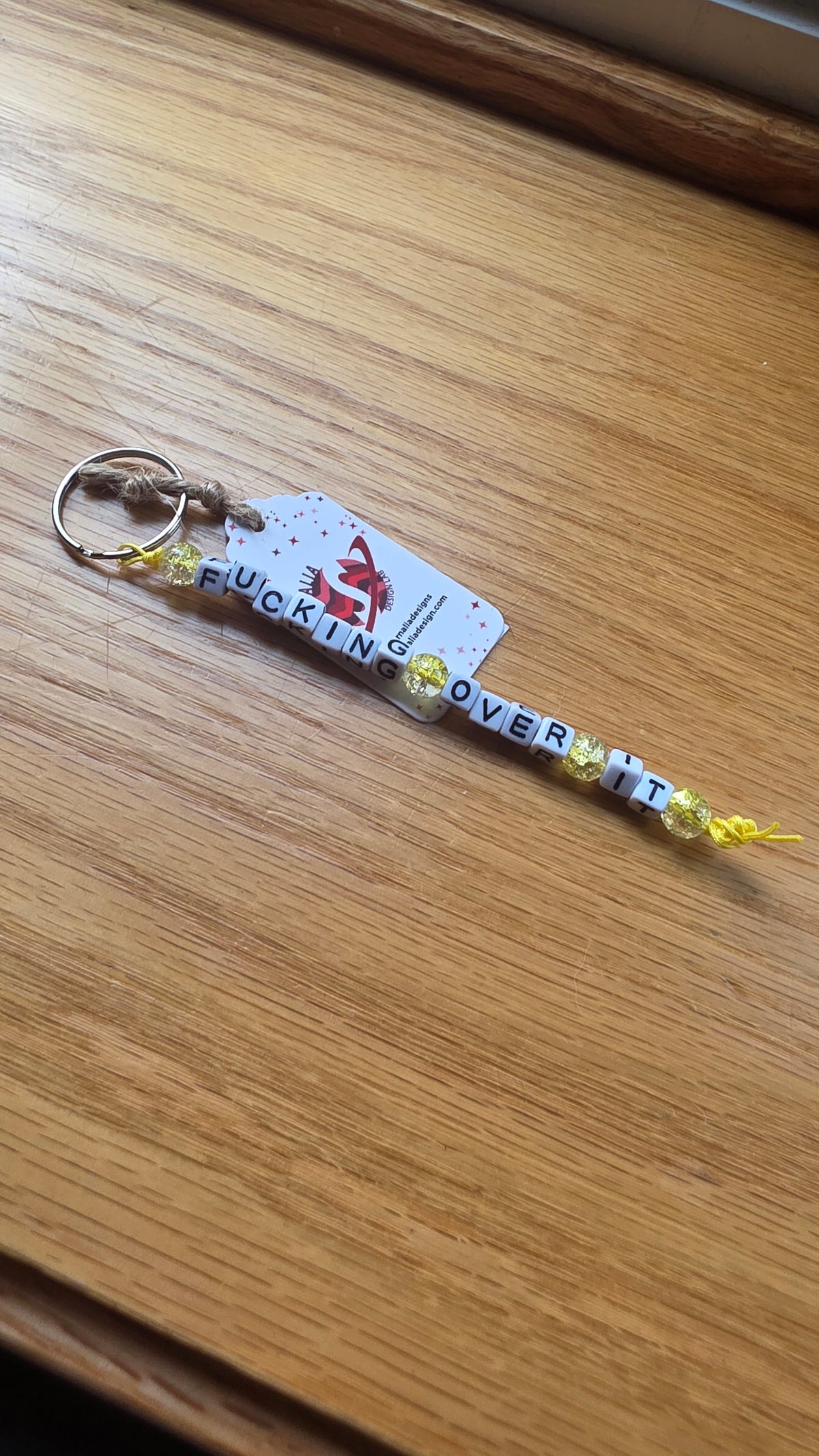 Fucking Over It Keychain