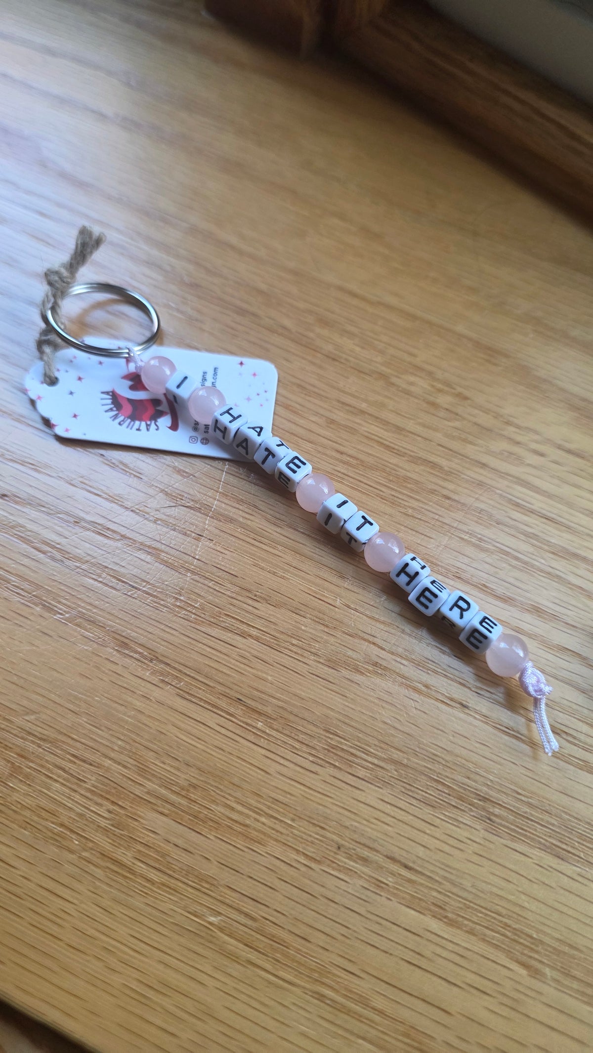 I Hate It Here Keychain