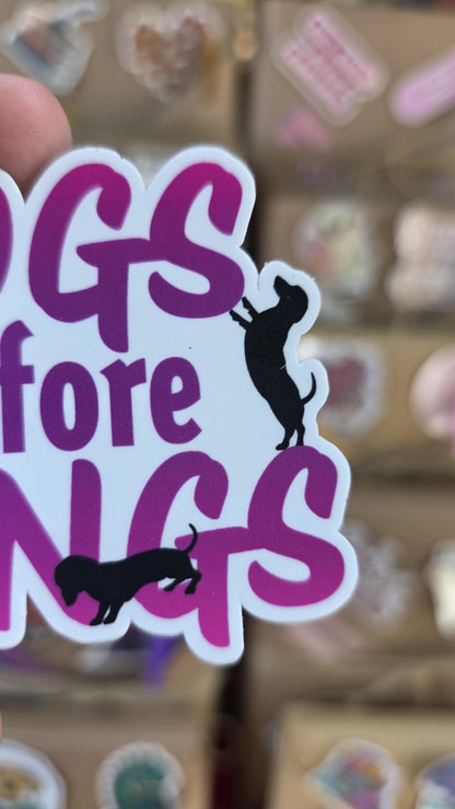Dongs Before Dongs Sticker