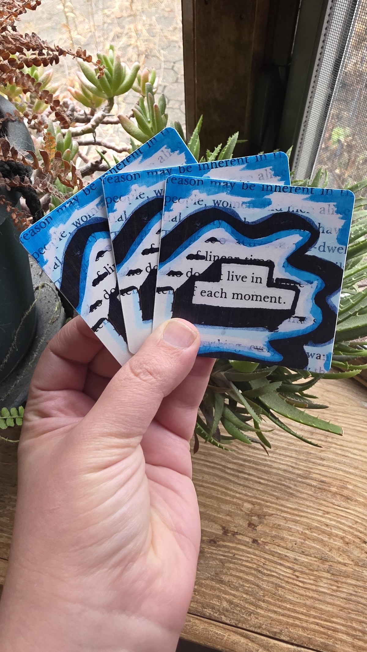Live In Each Momeny Sticker