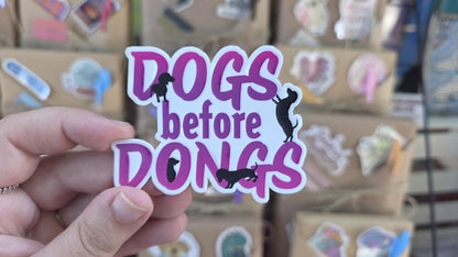 Dongs Before Dongs Sticker